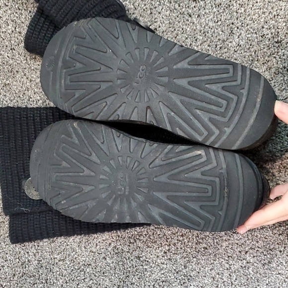 Ugg Australia Women 5819 Comfort Tall Sweater Cardi Knit boots shoes sz 9 - Picture 9 of 10